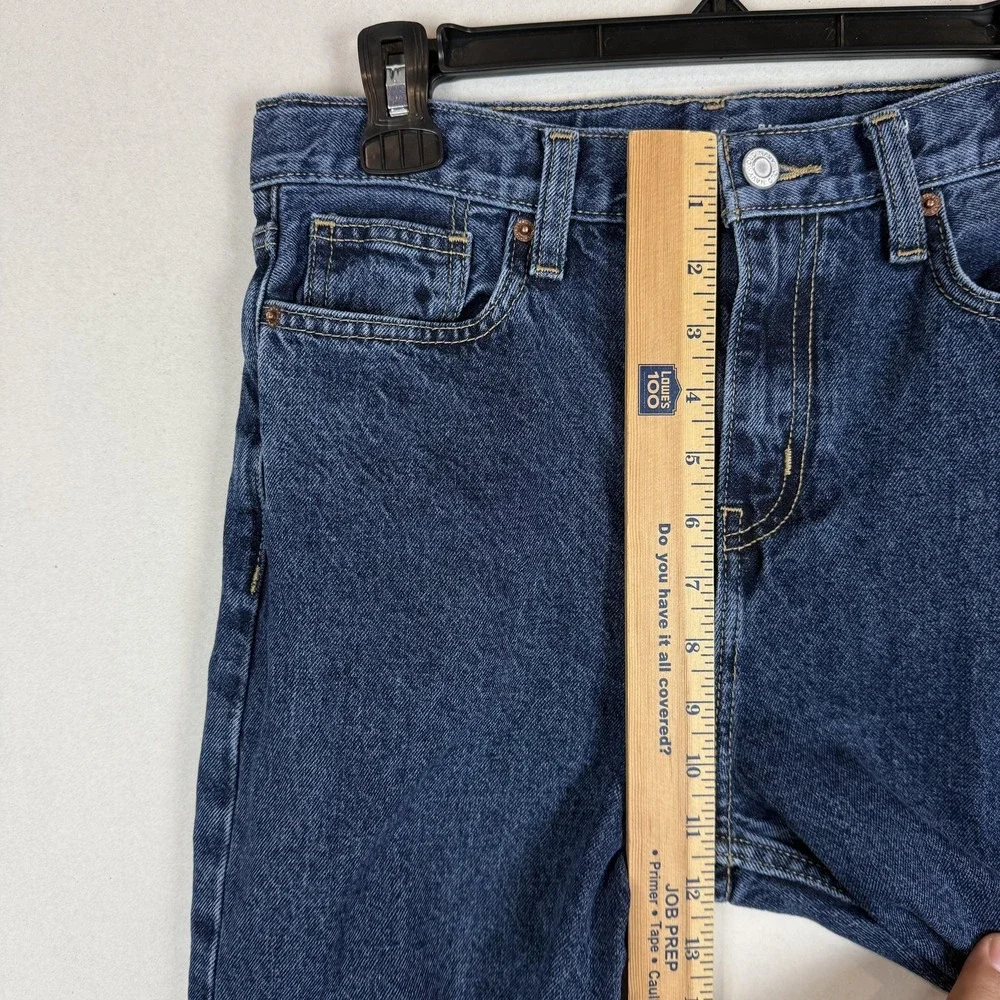 Old‎ Navy Baggy Jeans Boys 16 Blue Dark Wash Relaxed Straight Leg Denim Casual